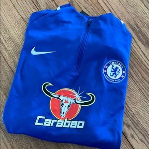 NIKE 2018/2019 CHELSEA FC 1/4 ZIP OFFICIAL WARMUP